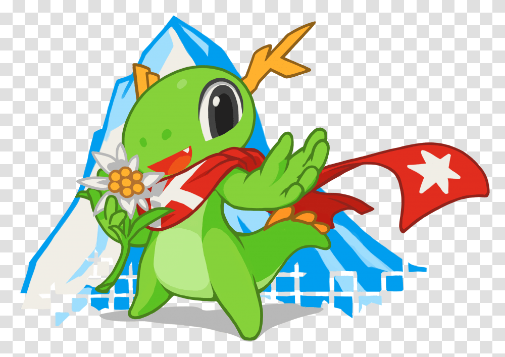 Kde Mascot Konqi For Event Kde Dragon, Elf, Clothing, Apparel, Graphics ...