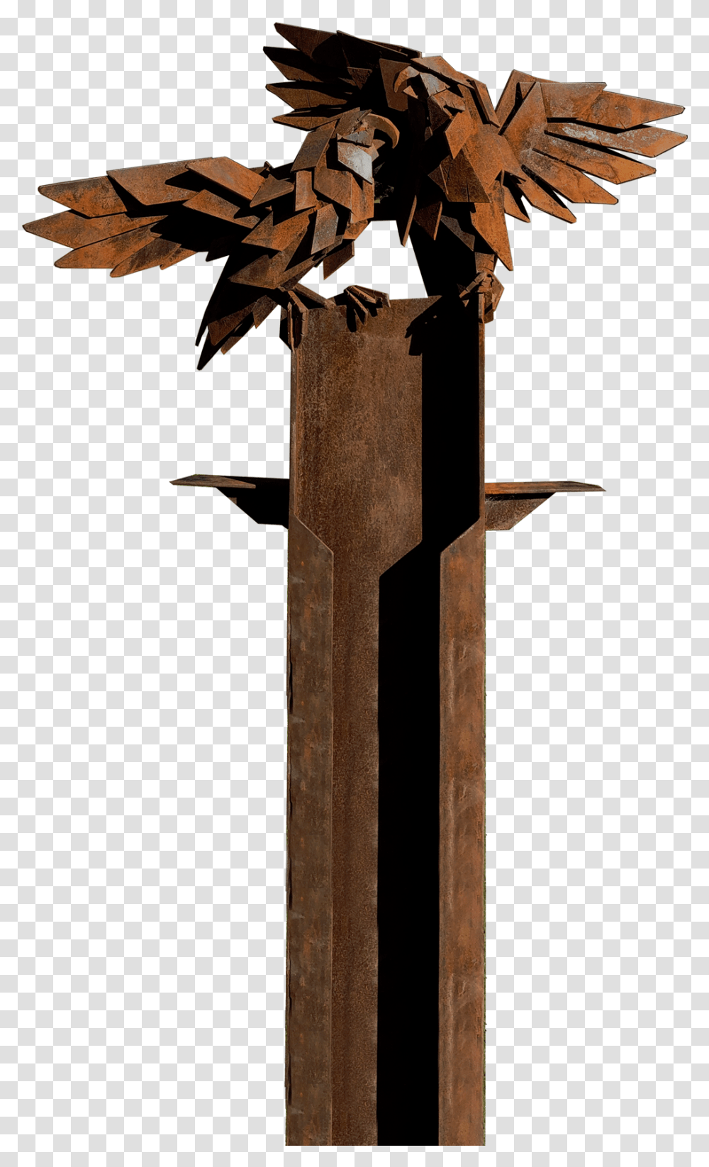 Kea 58 Eagle, Cross, Bronze, Crucifix Transparent Png