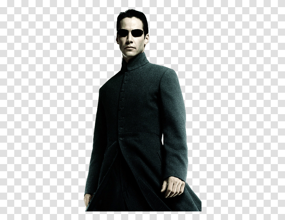 Keanu Reeves Matrix Matrix Reloaded Keanu Reeves, Apparel, Suit, Overcoat Transparent Png