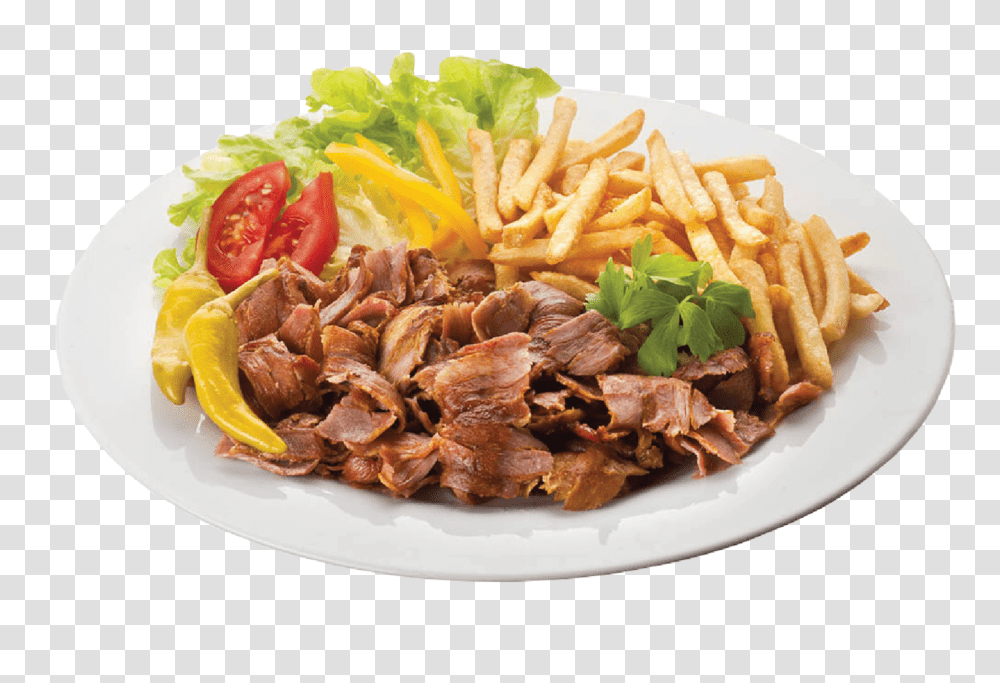 Kebab, Food, Dish, Meal, Fries Transparent Png