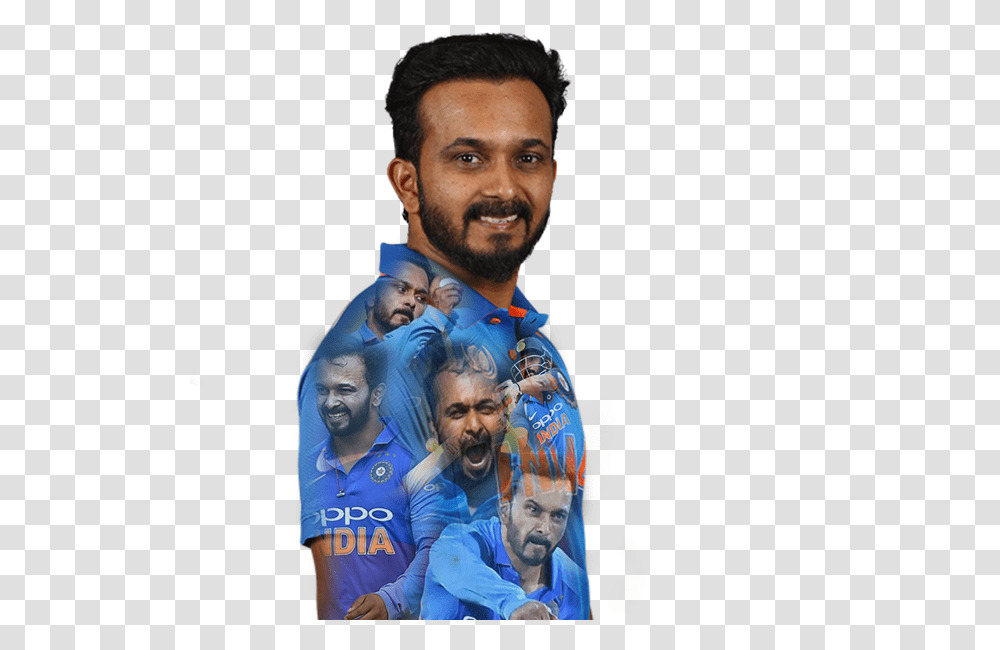 Kedar Jadhav Profile, Person, Face, Finger Transparent Png