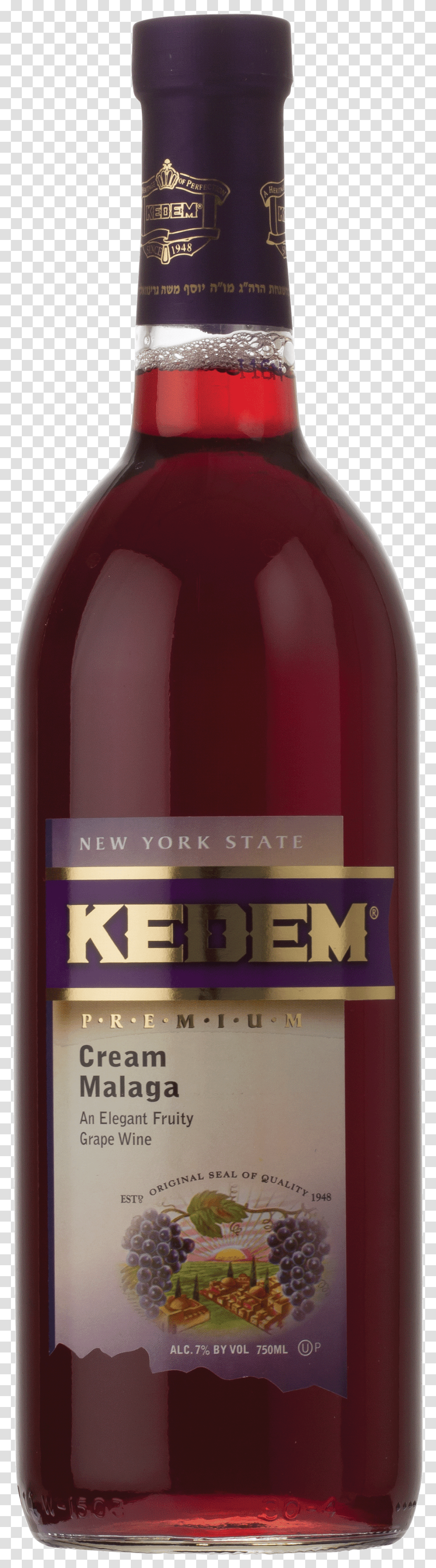 Kedem Wine, Bottle, Alcohol, Beverage, Drink Transparent Png
