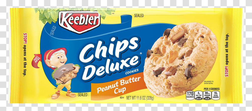 Keebler Chips Deluxe Peanut Butter Cups Cookies, Food, Ice Cream, Dessert, Snack Transparent Png