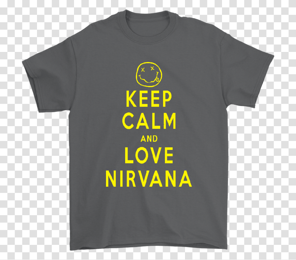 Keep Calm And Love Nirvana Funny Dead Emoji Shirts - Teextee Store Active Shirt, Clothing, Apparel, T-Shirt, Sleeve Transparent Png