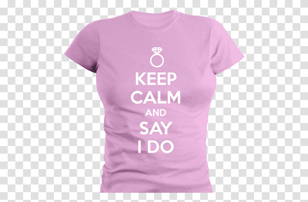 Keep Calm And Say I Do Download Active Shirt, Apparel, T-Shirt, Sleeve Transparent Png