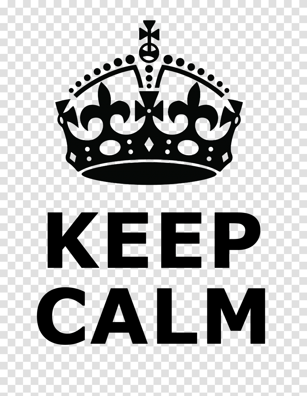 Keep Calm, Stencil, Accessories, Accessory, Crown Transparent Png
