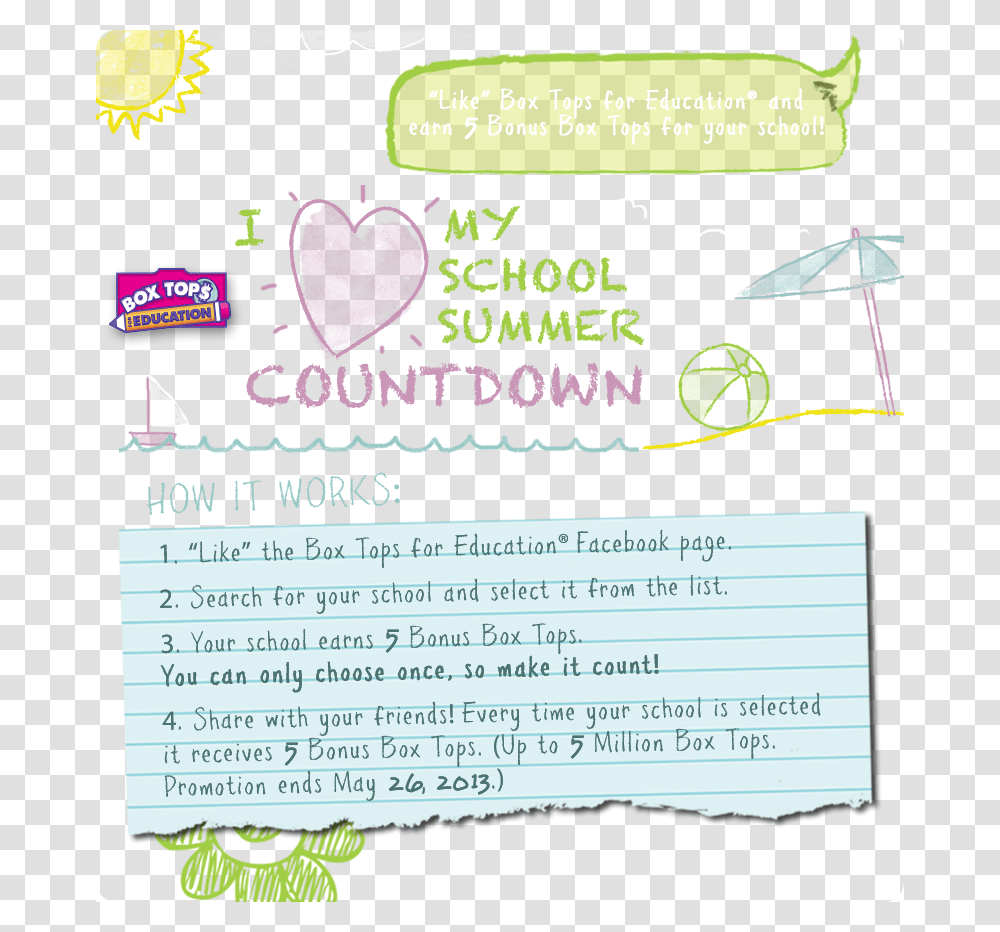 Keep Clipping Box Tops Over Summer, Poster, Advertisement, Flyer, Paper Transparent Png