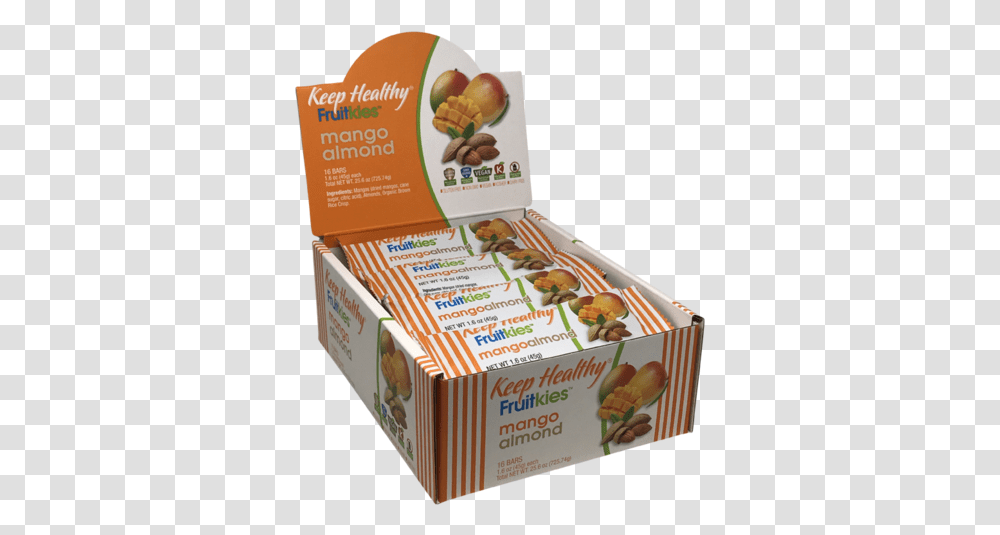 Keep Healthy Fruitkies Mango Almond 16 Snack Bar Caddy Candy, Box, Food, Plant, Paper Transparent Png