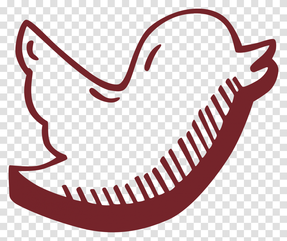 Keep In Touch Clipart Hand Drawn Twitter Icon, Maroon, Interior Design, People, Screen Transparent Png