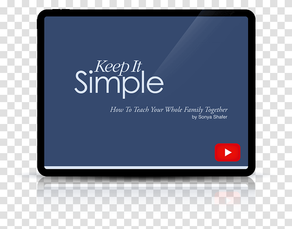 Keep It Simple Free Video Workshop - Simply Charlotte Mason Simple Plan, Text, Business Card, Paper, Electronics Transparent Png