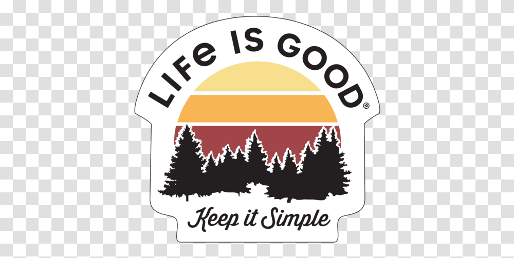 Keep It Simple Small Die Cut Decal Die Cutting, Label, Tree, Plant Transparent Png