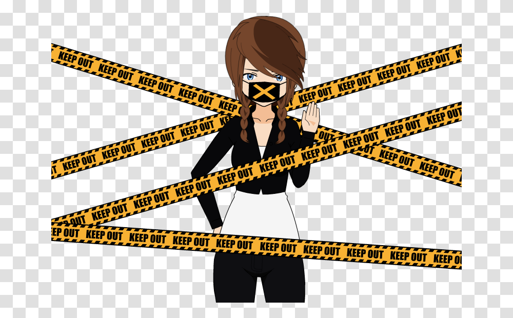 Keep Out Police Tape, Label, Person, Helmet Transparent Png