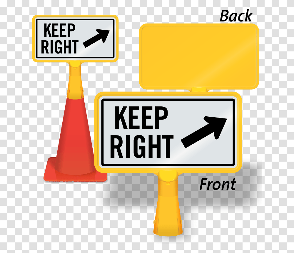 Keep Right Clipart Keep Right Clipart, Sign, Road Sign, Fence Transparent Png