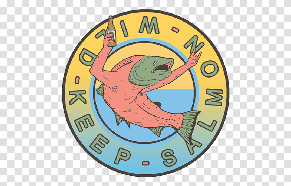 Keep Salmon Wild Salmon Arms Clipart Download Cartoon, Analog Clock, Animal, Logo Transparent Png