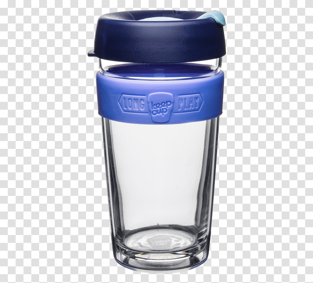 Keepcup Longplay Blue, Glass, Shaker, Bottle, Milk Transparent Png