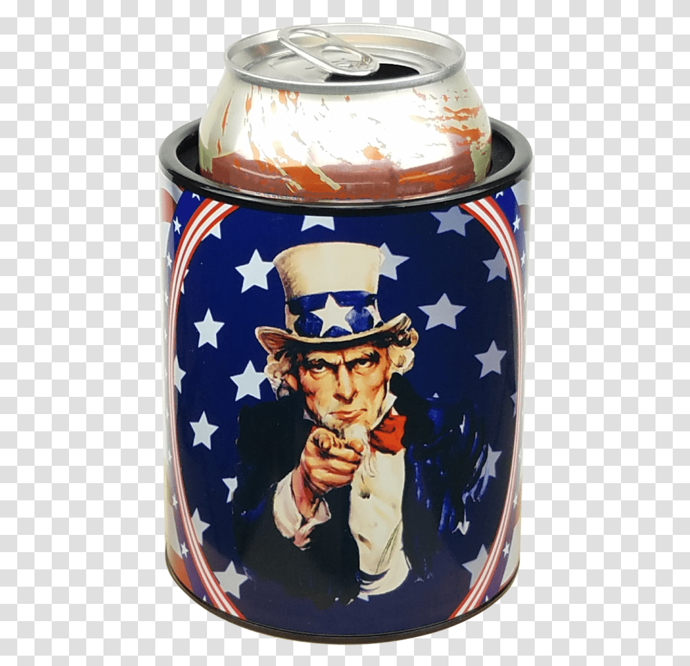 Keepzit Kooler Uncle Sam Premium Insulated Beverage Holder Uncle Sam, Person, Human, Hat, Clothing Transparent Png
