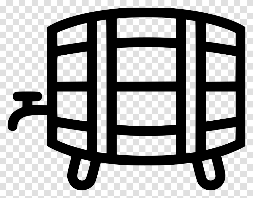 Keg Icon Free Download, Gate, Furniture, Rug, Stencil Transparent Png