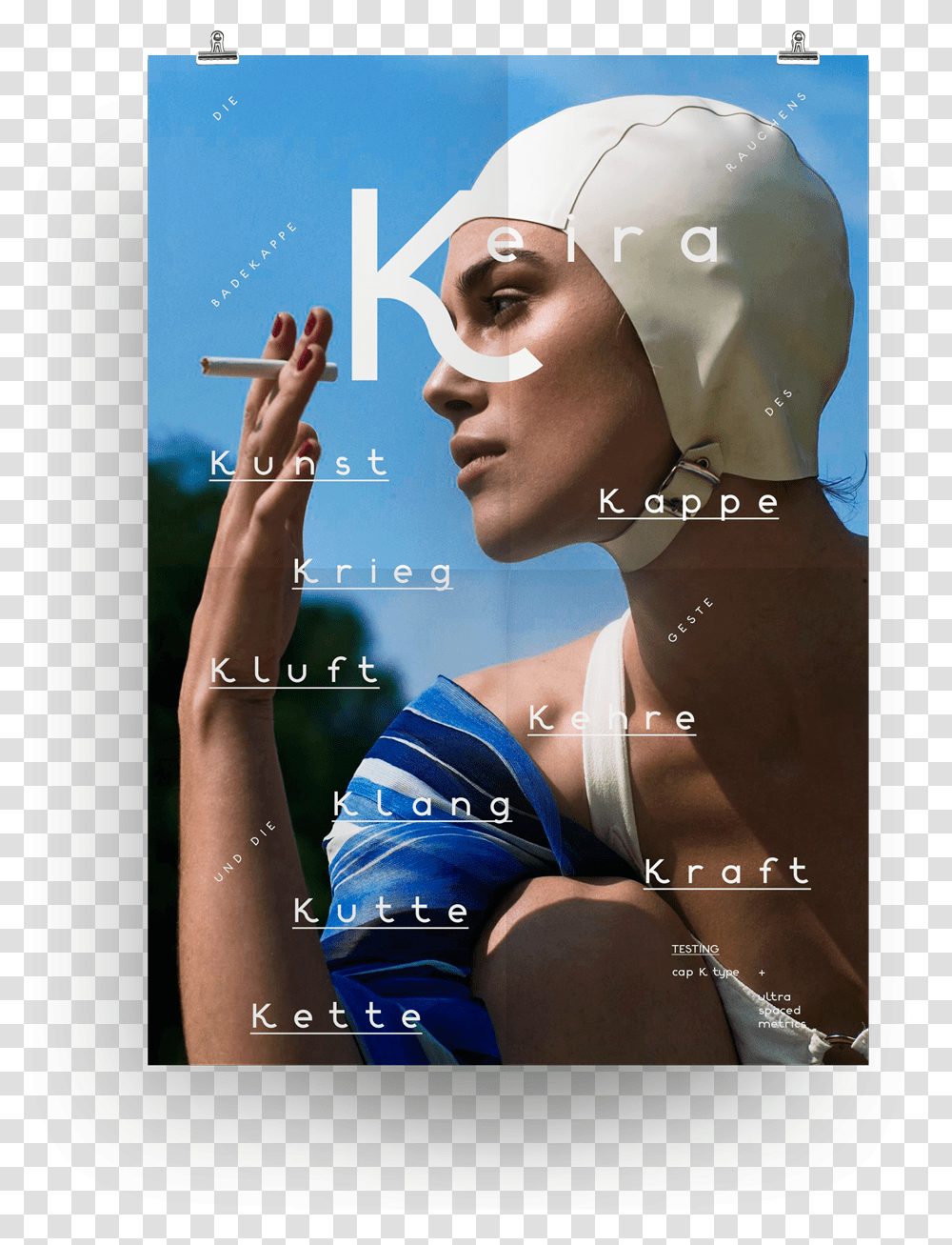 Keira Knightley Swim Cap Chin Strap, Person, Human, Apparel Transparent Png