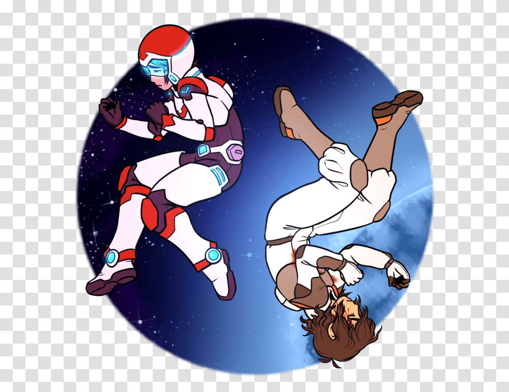 Keith And Lance Floating In Space, Person, Human, Helmet Transparent Png