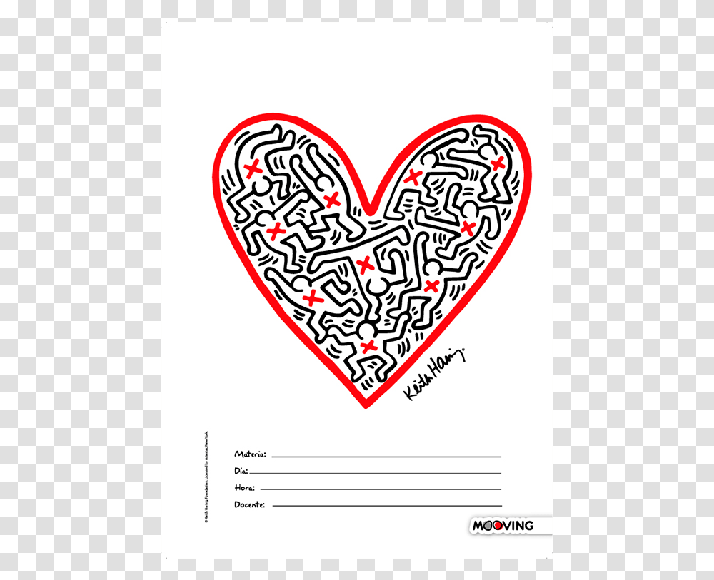 Keith Haring Painting Coloring Pages, Label, Heart, Plot Transparent Png