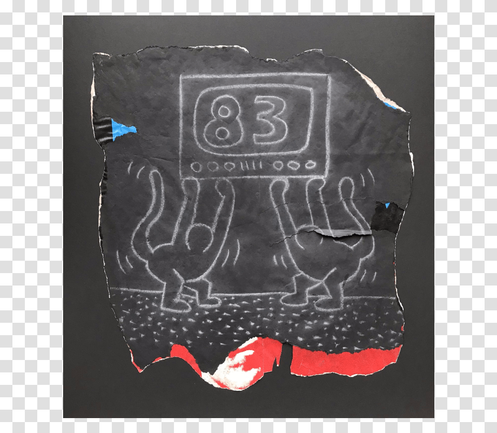 Keith Haring Sketch, Apparel, Blackboard, Rug Transparent Png