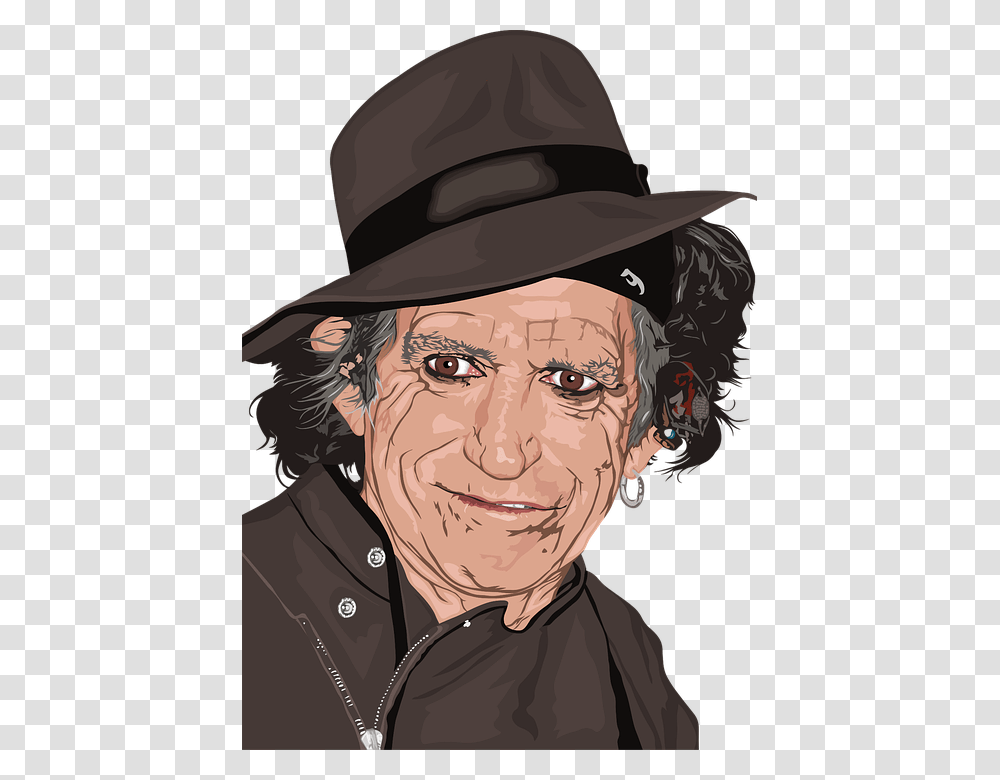 Keith Richards, Face, Person, Helmet Transparent Png
