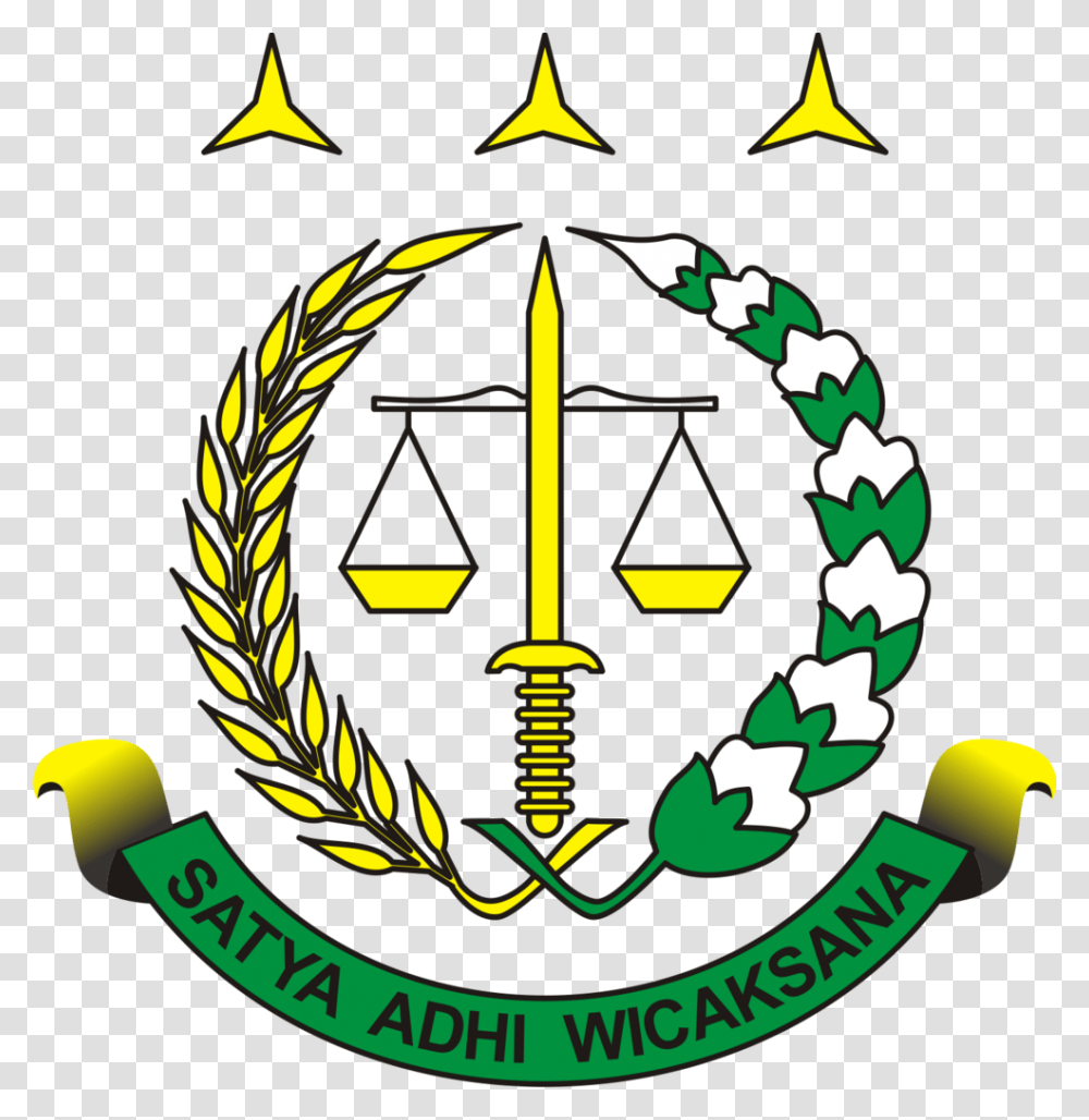 Kejaksaan Agung Republik Indonesia New Logo, Emblem, Trademark, Badge Transparent Png