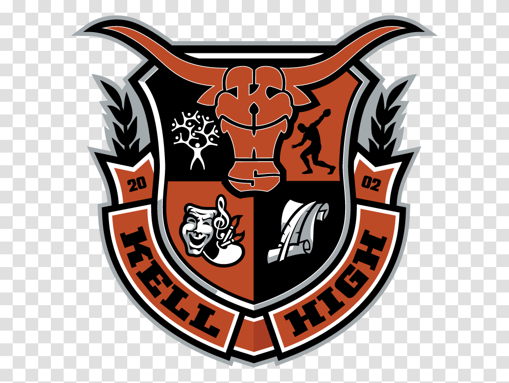 Kell Longhorn Logo Emblem, Armor, Shield, Trademark Transparent Png