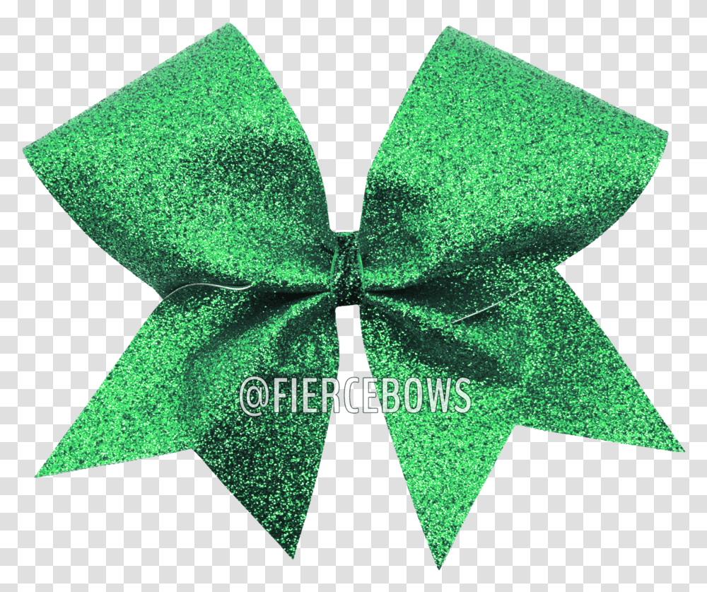 Kelly Emerald Green Glitter Cheer Bow Fierce Bows Cheerleading, Rug, Star Symbol Transparent Png