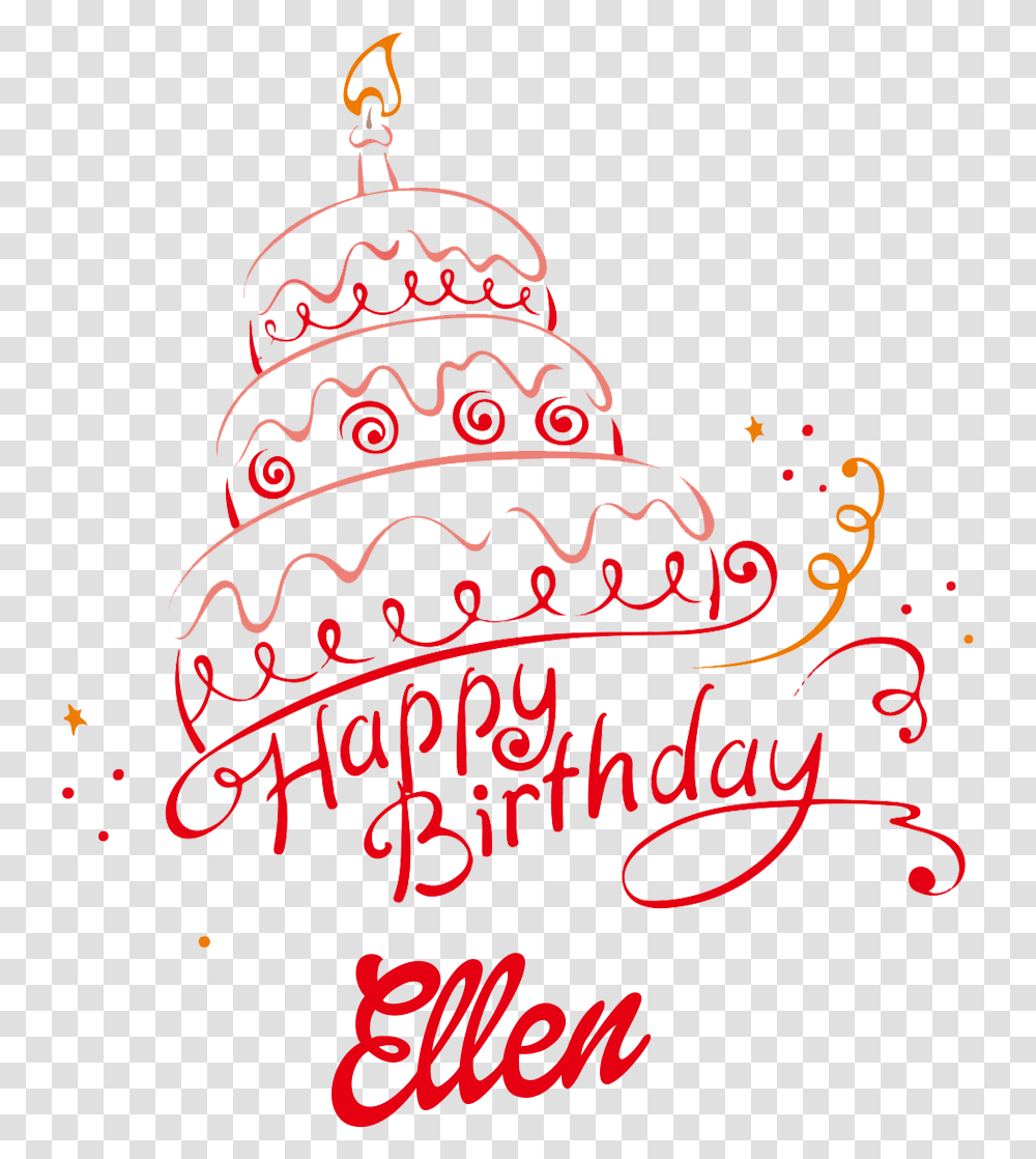 Kelly Happy Birthday Vector Cake Name Happy Birthday Rashid Cake, Diwali Transparent Png