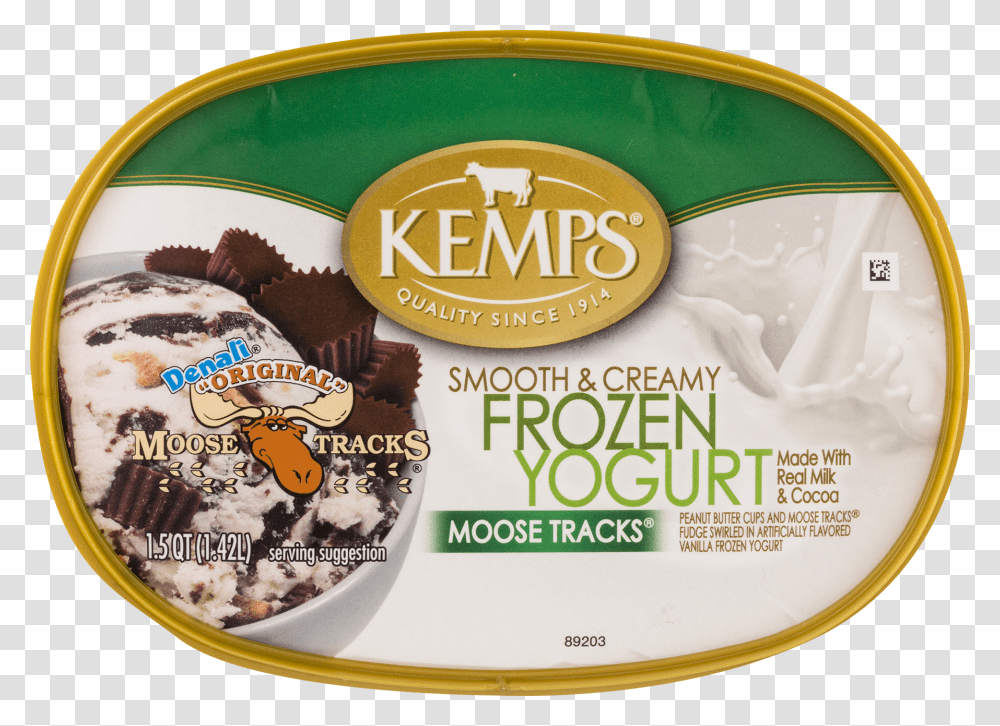 Kemps Frozen Yogurt, Dessert, Food, Cream, Creme Transparent Png