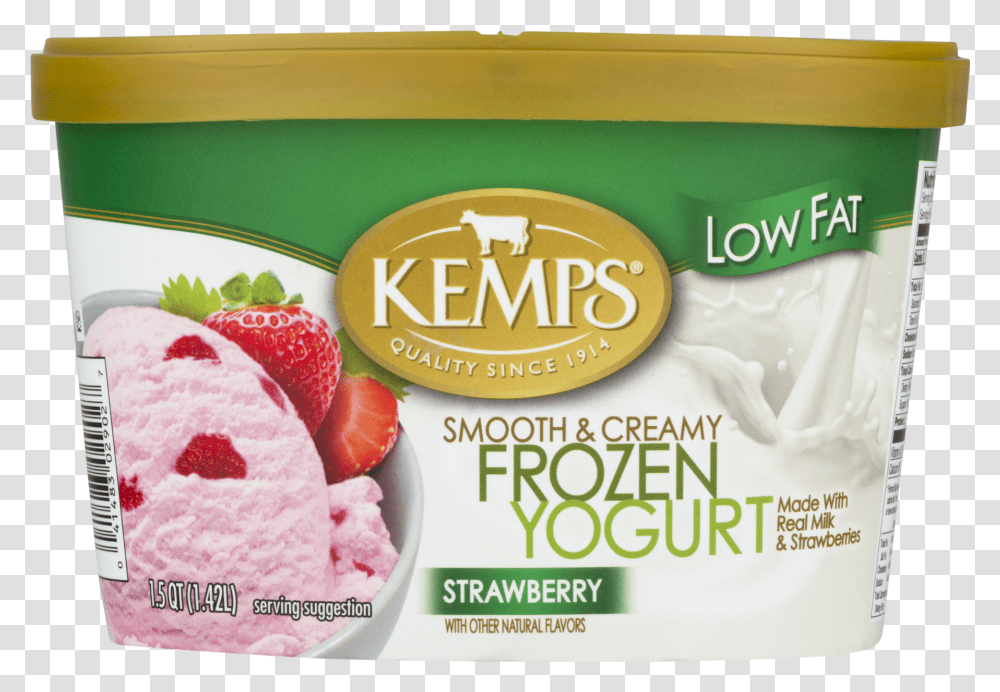 Kemps Frozen Yogurt, Dessert, Food, Cream, Creme Transparent Png