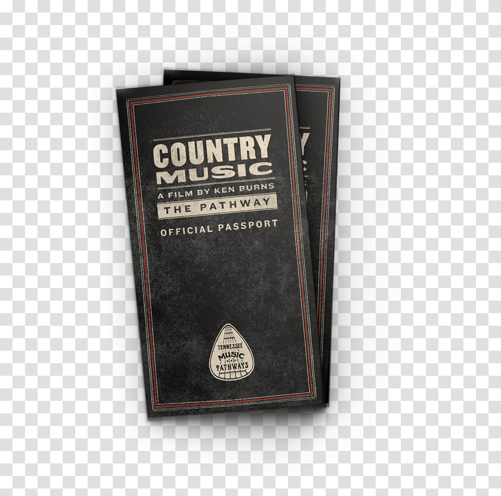 Ken Burns' Country Music Passport Tn Vacation Book Cover, Text, Bottle, Label, Purse Transparent Png