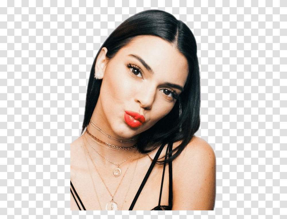 Kendalljenner Sticker By Kendall Jenner James Corden Show, Face, Person, Human, Necklace Transparent Png
