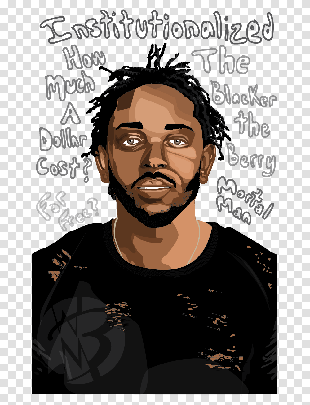 Kendrick Lamar Download Poster, Face, Person, Word Transparent Png