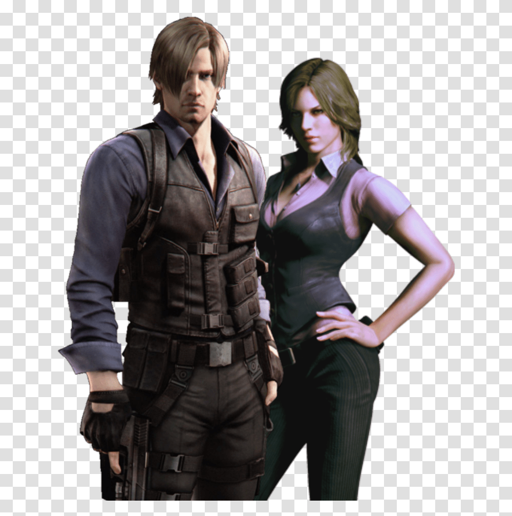 Kennedy Background Resident Evil 6 Leon Partner, Person, Jacket, Coat Transparent Png