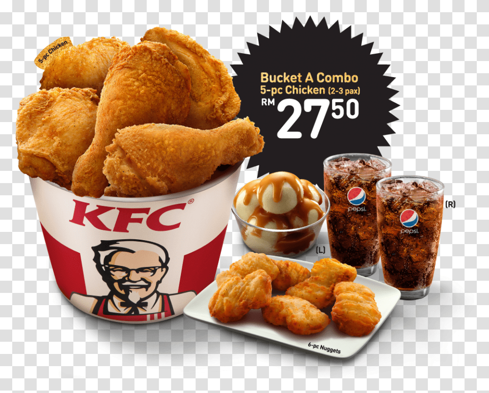 Kentucky Fried Chicken, Food, Nuggets, Bread, Dinner Transparent Png