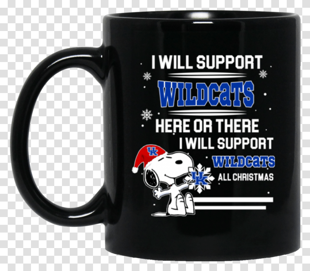 Kentucky Wildcats Mug Snoopy Support Here Or There, Coffee Cup Transparent Png