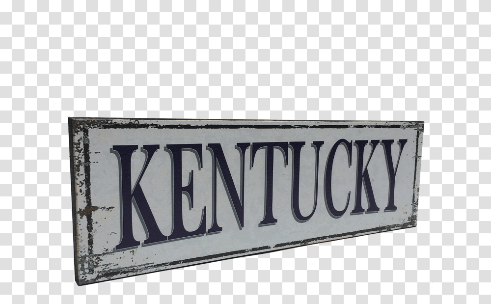 Kentucky Wood Sign Signage, Vehicle, Transportation, Word, License Plate Transparent Png