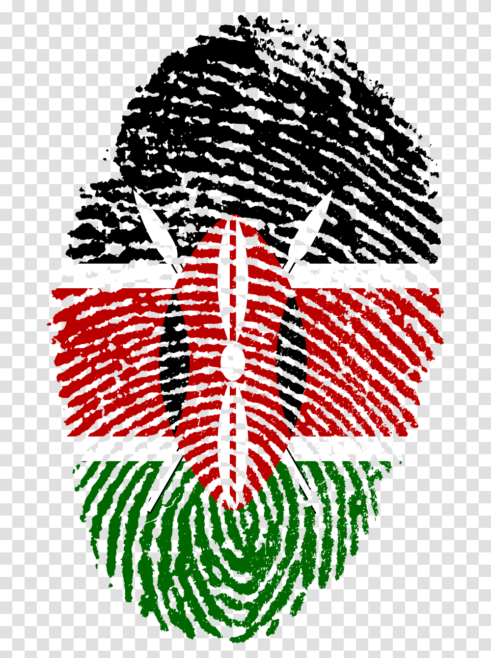 Kenya Flag Fingerprint Free Photo Kenyan Flag, Ornament, Pattern Transparent Png