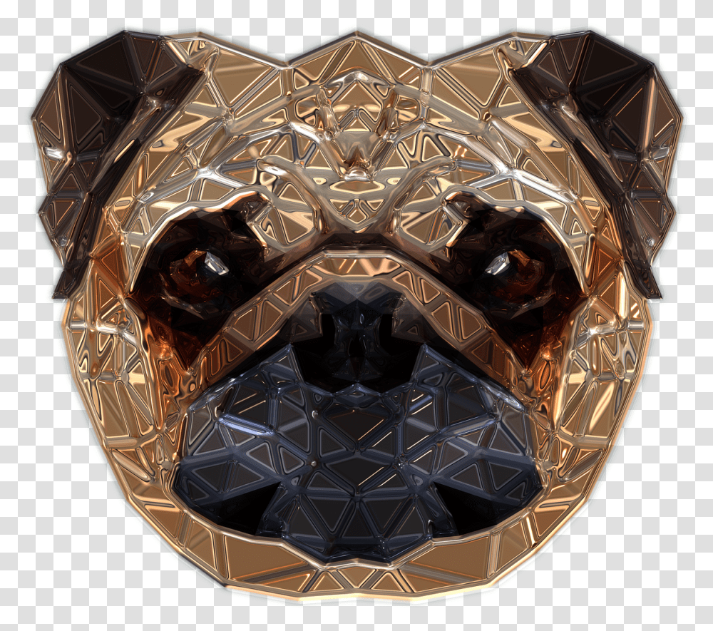 Kepala Anjing Bulldog, Sphere, Crystal, Helmet Transparent Png