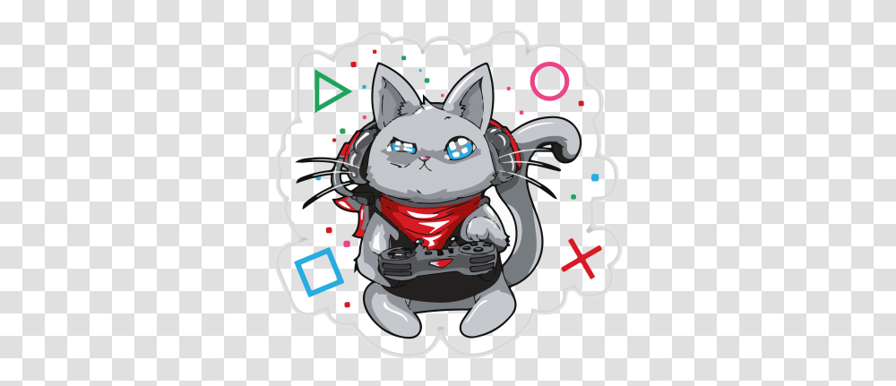 Kepomao Cat Gamer, Graphics, Art, Text, Label Transparent Png