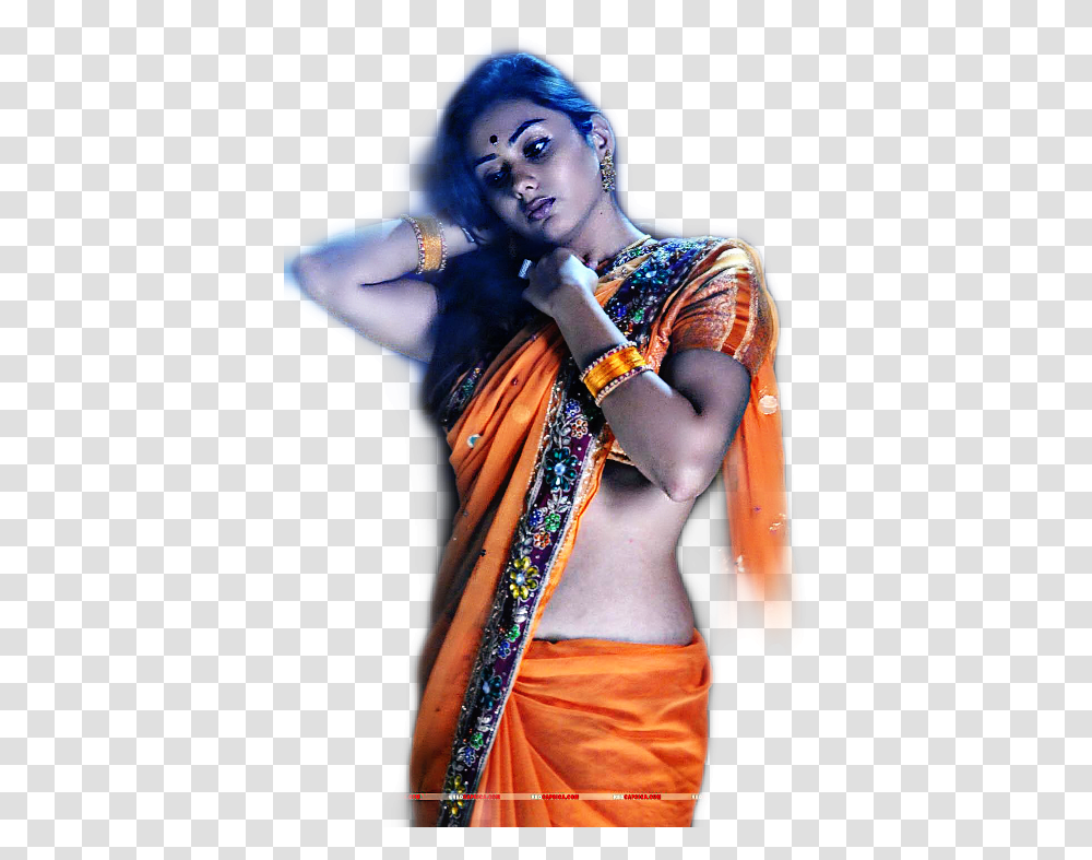 Kerala Freetoedit Namitha Hot Navwl In Saree, Dance Pose, Leisure Activities, Person, Human Transparent Png