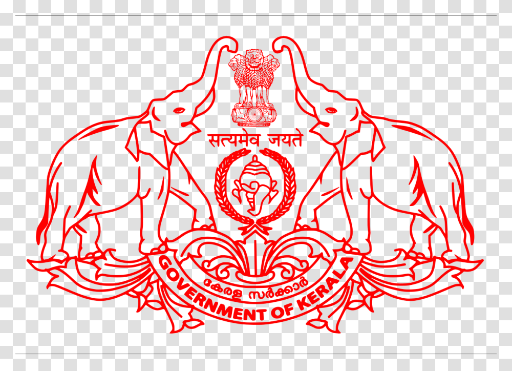 Kerala Government Emblem, Light, Neon Transparent Png