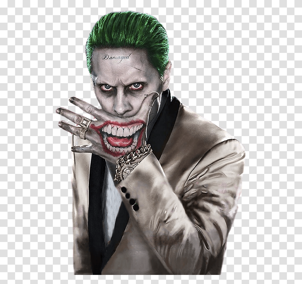 Keren Joker Suicide Squad, Person, Performer, Finger Transparent Png