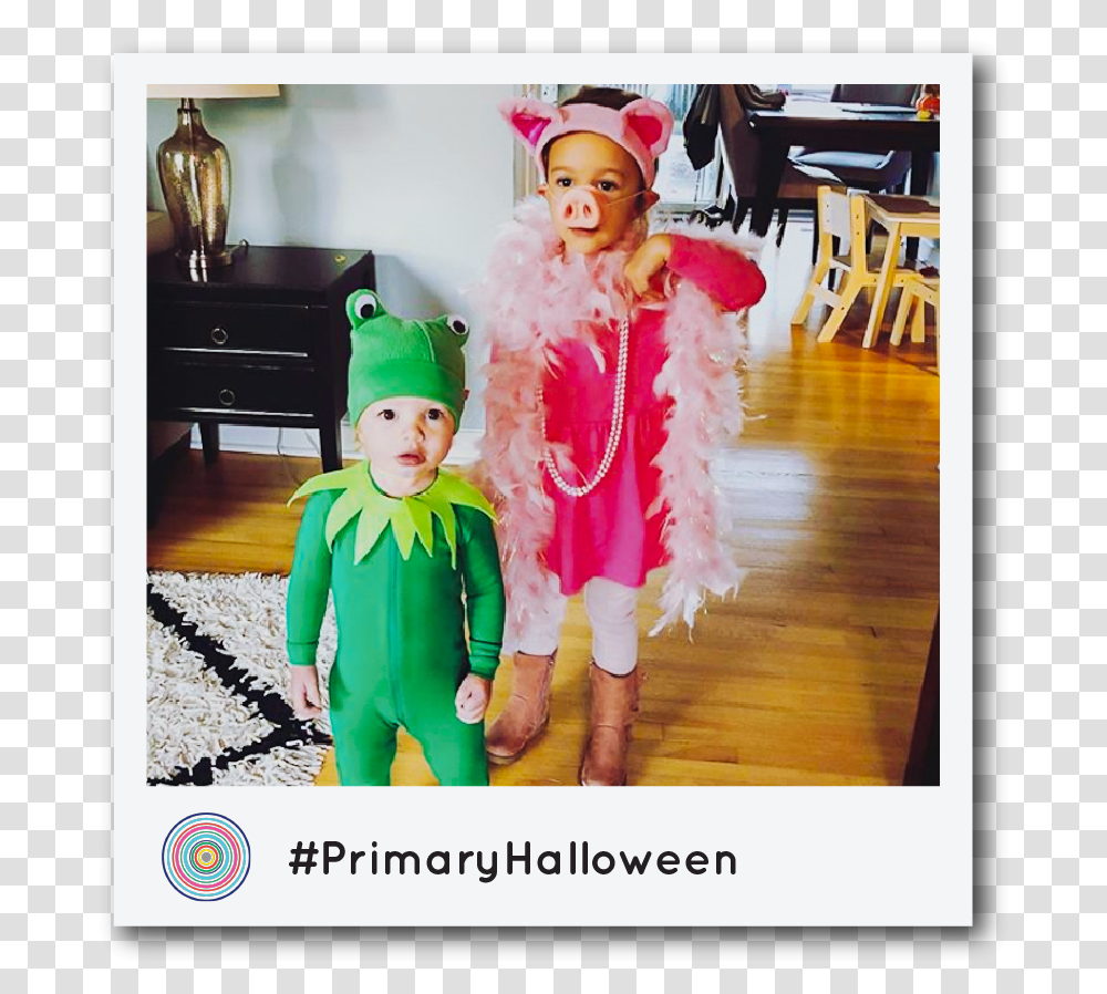 Kermit And Ms Piggy Diy Halloween Costumes For Kids Costume Hat, Person, Elf, Table Transparent Png