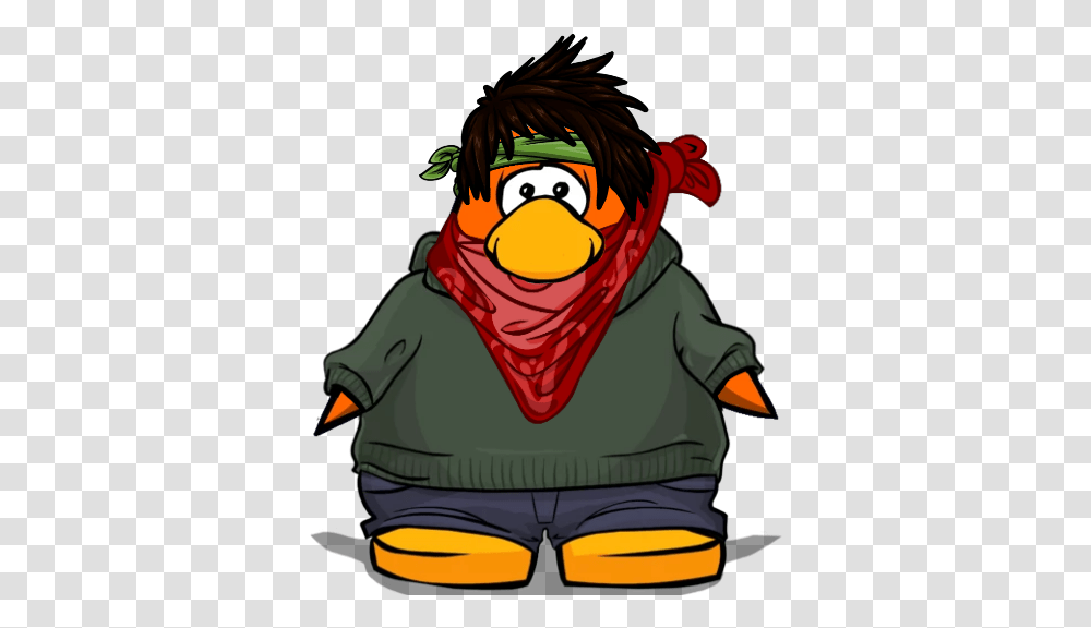 Kermit Costume Club Penguin, Apparel, Headband, Hat Transparent Png