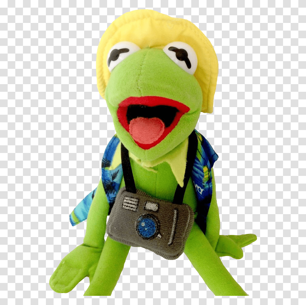 Kermit Green Yellow Iconoc Meme Freetoedit Kermit The Frog Hawaiian Shirt, Costume, Toy, Plush, Figurine Transparent Png
