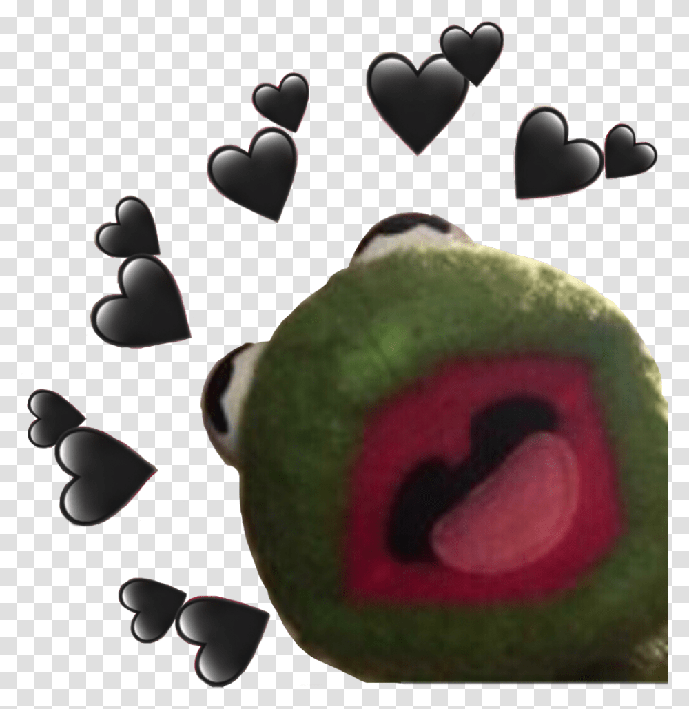 Kermit Heart Clipart Kermit The Frog Meme Heart, Plant, Birthday Cake, Dessert, Food Transparent Png