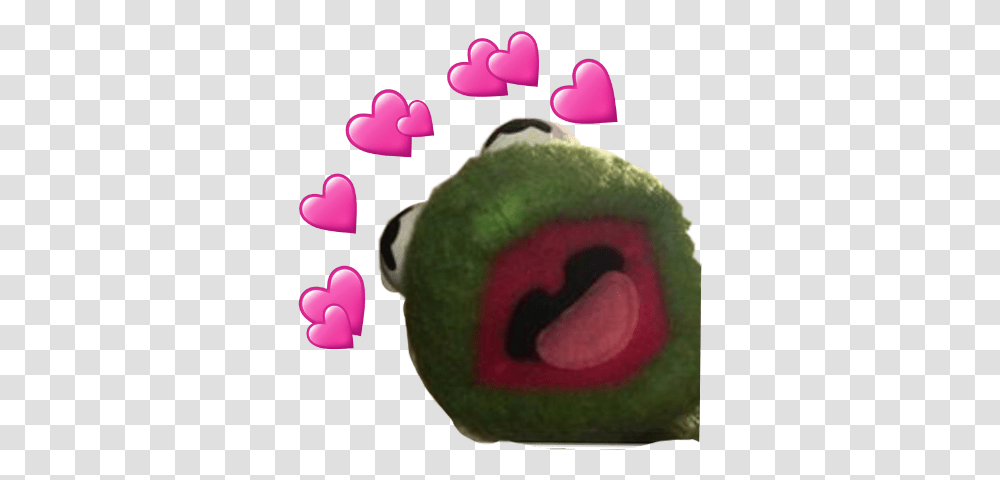 Kermit Kermitmemes Tiktok Kermitthefrog Kermitlove Kermit Heart Meme Painting, Sweets, Food, Confectionery, Toy Transparent Png